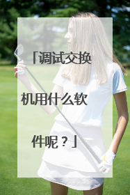 调试交换机用什么软件呢?
