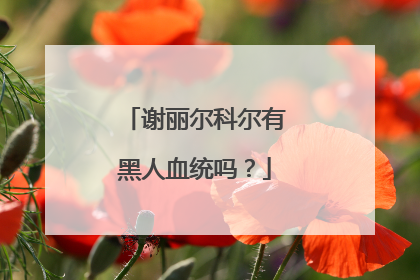 谢丽尔科尔有黑人血统吗？