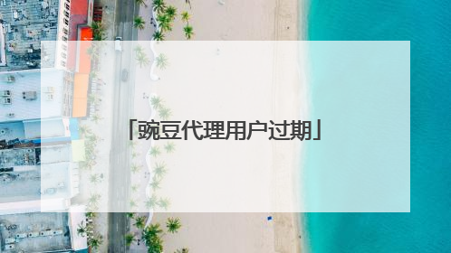 豌豆代理用户过期