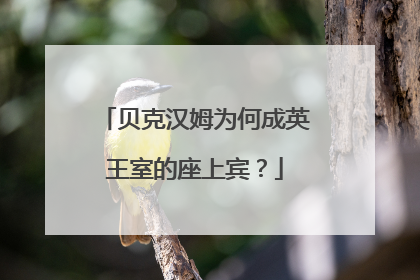 贝克汉姆为何成英王室的座上宾?