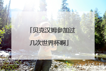 贝克汉姆参加过几次世界杯啊