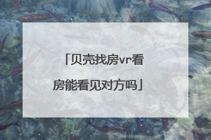 贝壳找房vr看房能看见对方吗