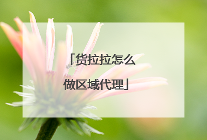 货拉拉怎么做区域代理