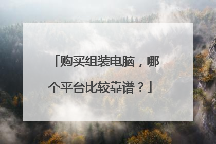 购买组装电脑，哪个平台比较靠谱？
