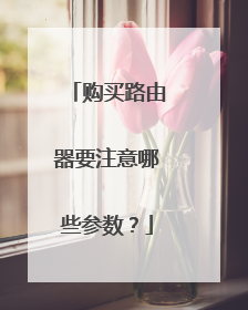 购买路由器要注意哪些参数？
