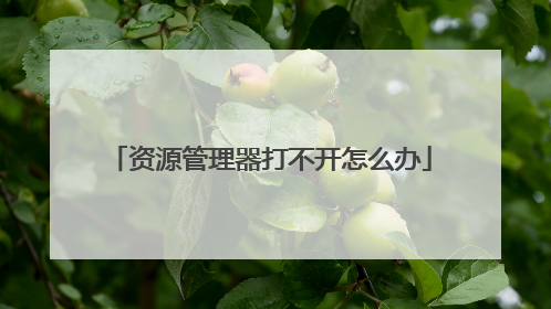 资源管理器打不开怎么办