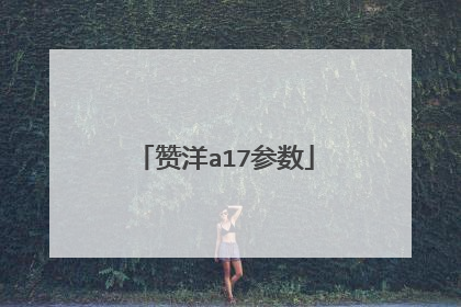 赞洋a17参数