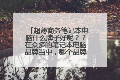 超薄商务笔记本电脑什么牌子好呢??在众多的笔记本电脑品牌当中,哪个品牌的质量较好?