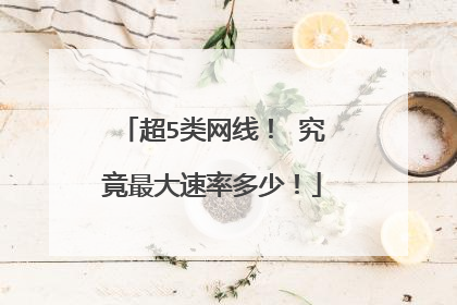 超5类网线! 究竟最大速率多少!