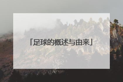 足球的概述与由来