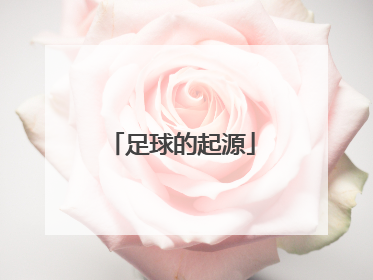 足球的起源