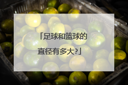 足球和篮球的直径有多大?