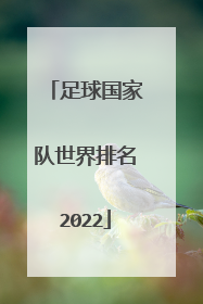 足球国家队世界排名2022