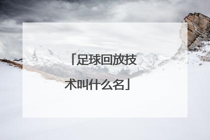 足球回放技术叫什么名