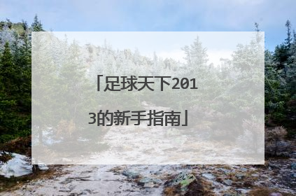 足球天下2013的新手指南