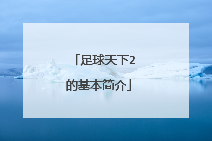 足球天下2的基本简介