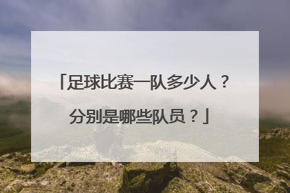 足球比赛一队多少人？ 分别是哪些队员？