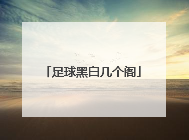 足球黑白几个阁