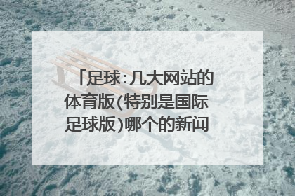 足球:几大网站的体育版(特别是国际足球版)哪个的新闻最准确正实?k