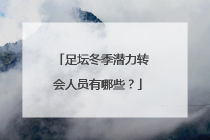 足坛冬季潜力转会人员有哪些？