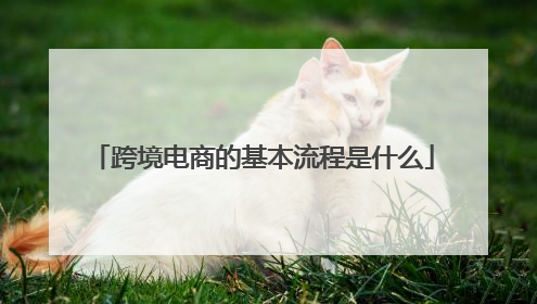 跨境电商的基本流程是什么
