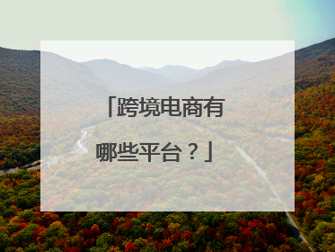 跨境电商有哪些平台？