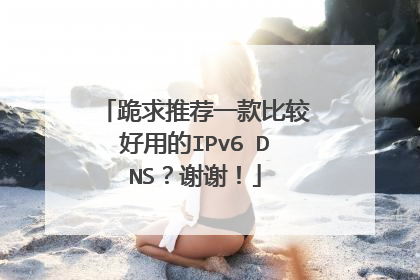 跪求推荐一款比较好用的IPv6 DNS?谢谢!