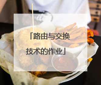 路由与交换技术的作业