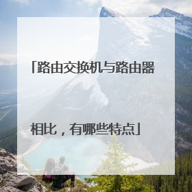 路由交换机与路由器相比,有哪些特点