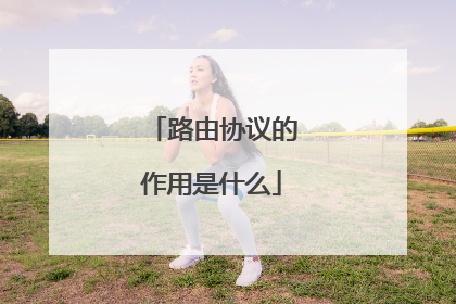 路由协议的作用是什么