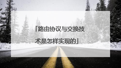 路由协议与交换技术是怎样实现的