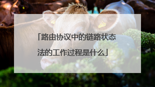 路由协议中的链路状态法的工作过程是什么