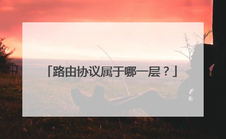 路由协议属于哪一层？