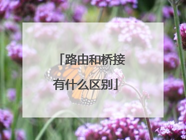 路由和桥接有什么区别