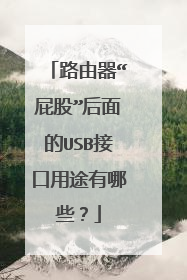 路由器“屁股”后面的USB接口用途有哪些？