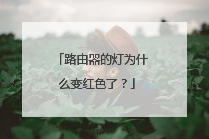 路由器的灯为什么变红色了?