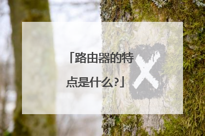 路由器的特点是什么?