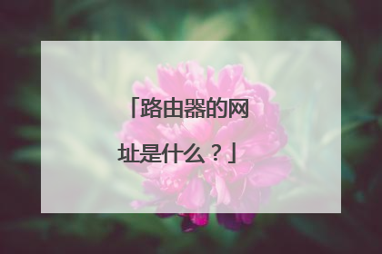 路由器的网址是什么？