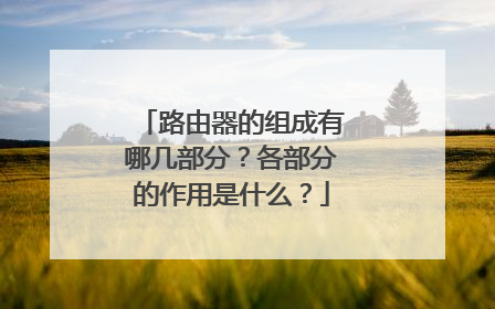 路由器的组成有哪几部分？各部分的作用是什么？