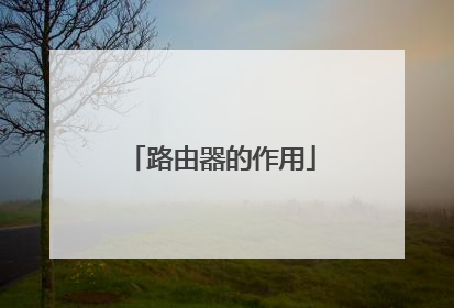 路由器的作用