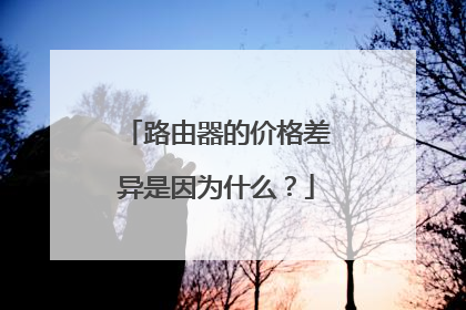 路由器的价格差异是因为什么？