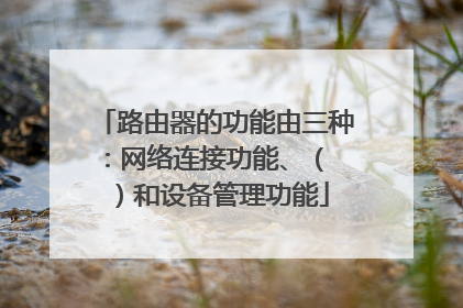 路由器的功能由三种：网络连接功能、（ ）和设备管理功能