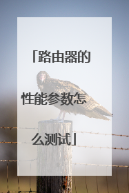路由器的性能参数怎么测试