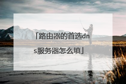 路由器的首选dns服务器怎么填
