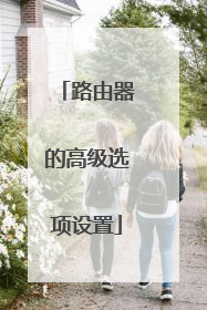 路由器的高级选项设置