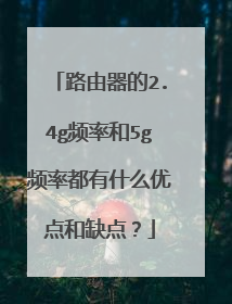 路由器的2.4g频率和5g频率都有什么优点和缺点?