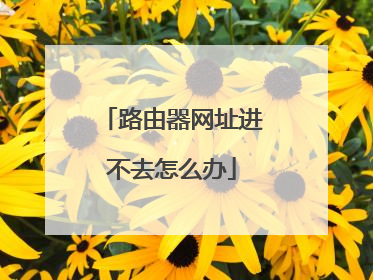 路由器网址进不去怎么办
