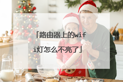 路由器上的wifi灯怎么不亮了