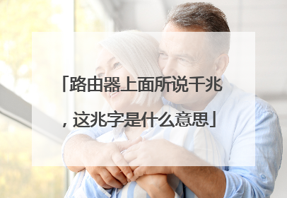 路由器上面所说千兆，这兆字是什么意思