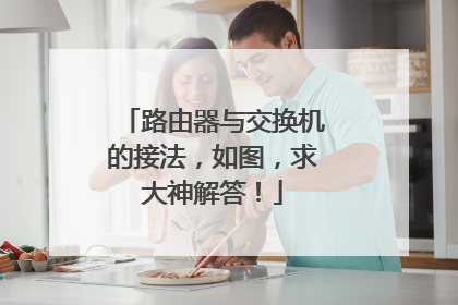 路由器与交换机的接法,如图,求大神解答!